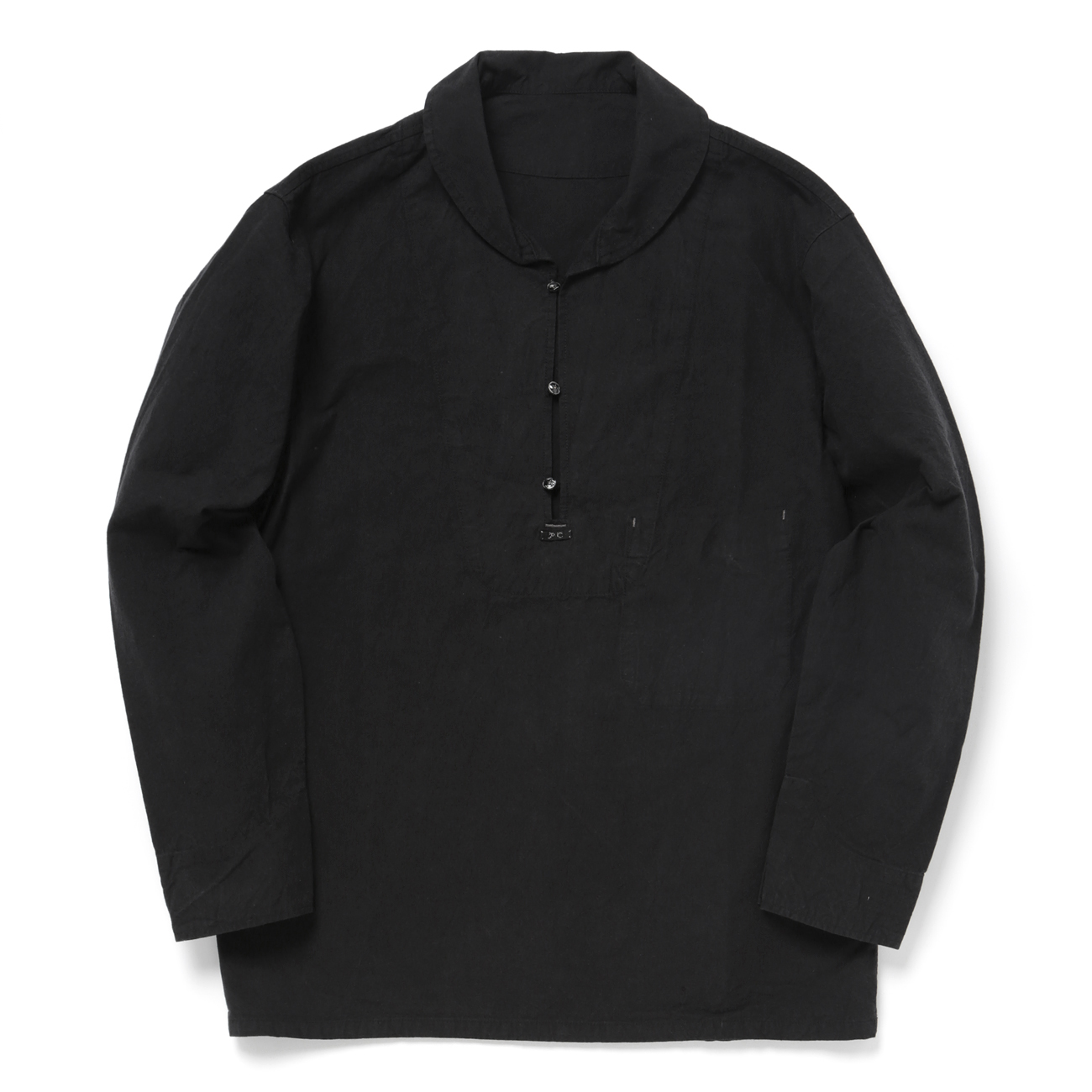 PORTER CLASSIC Local Black PulloverShirt