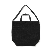 ENGINEERED GARMENTS / エンジニアドガーメンツ | Carry All Tote - Crest Flocked Jacquard - Black