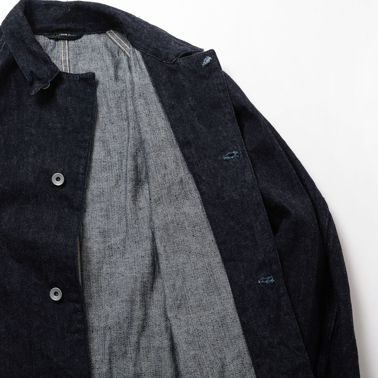 【入手困難】24SS COMOLI コモリ デニムワークジャケット ネイビー　S COMOLI / コモリ | デニム ワークジャケット - Navy | 通販
