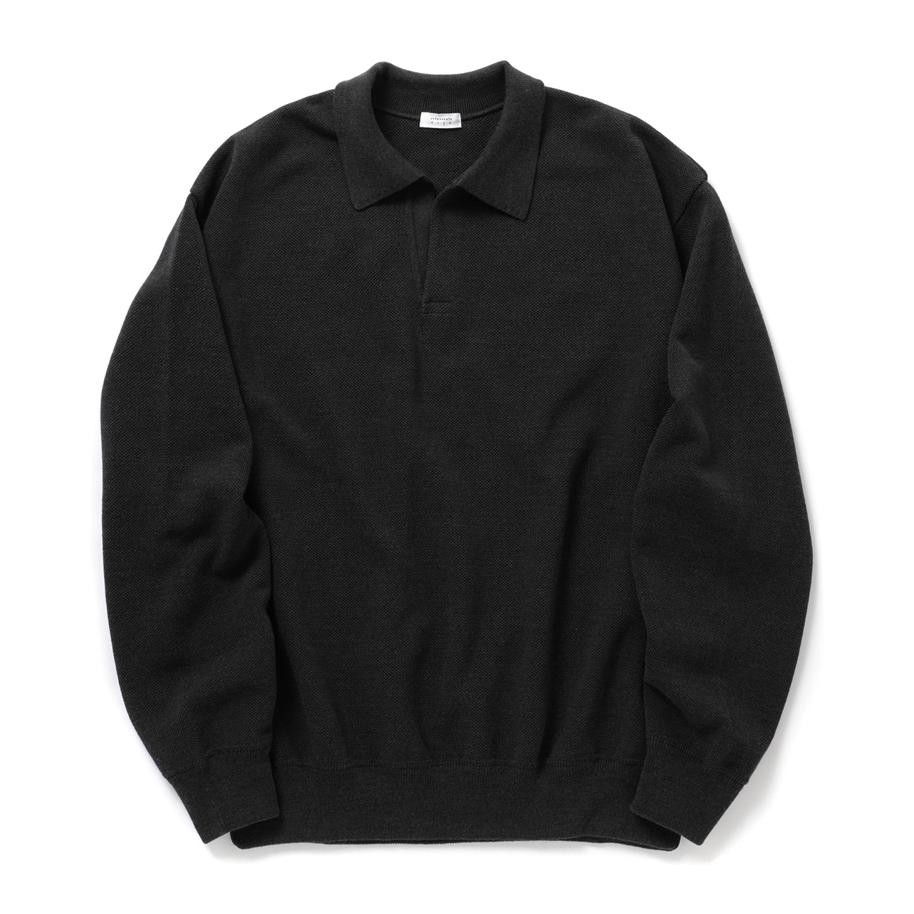 crepuscule / クレプスキュール | Co/Wo Moss Stitch Skipper - Black