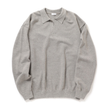 crepuscule / クレプスキュール | Co/Wo Moss Stitch Skipper - Gray