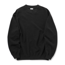 crepuscule / クレプスキュール | Co/Wo Moss Stitch P/O - Black