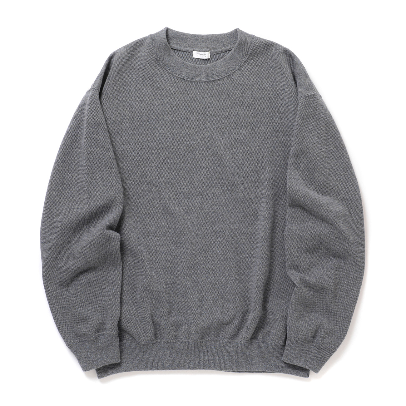 crepuscule / クレプスキュール | Co/Wo Moss Stitch P/O - Blue Gray