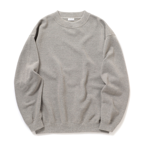 crepuscule / クレプスキュール | Co/Wo Moss Stitch P/O - Gray