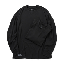 FreshService / フレッシュサービス | 2-PACK TECH SMOOTH L/S CREW NECK - Black