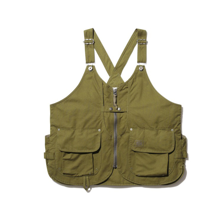 TAKIBI Canvas Vest - Olive