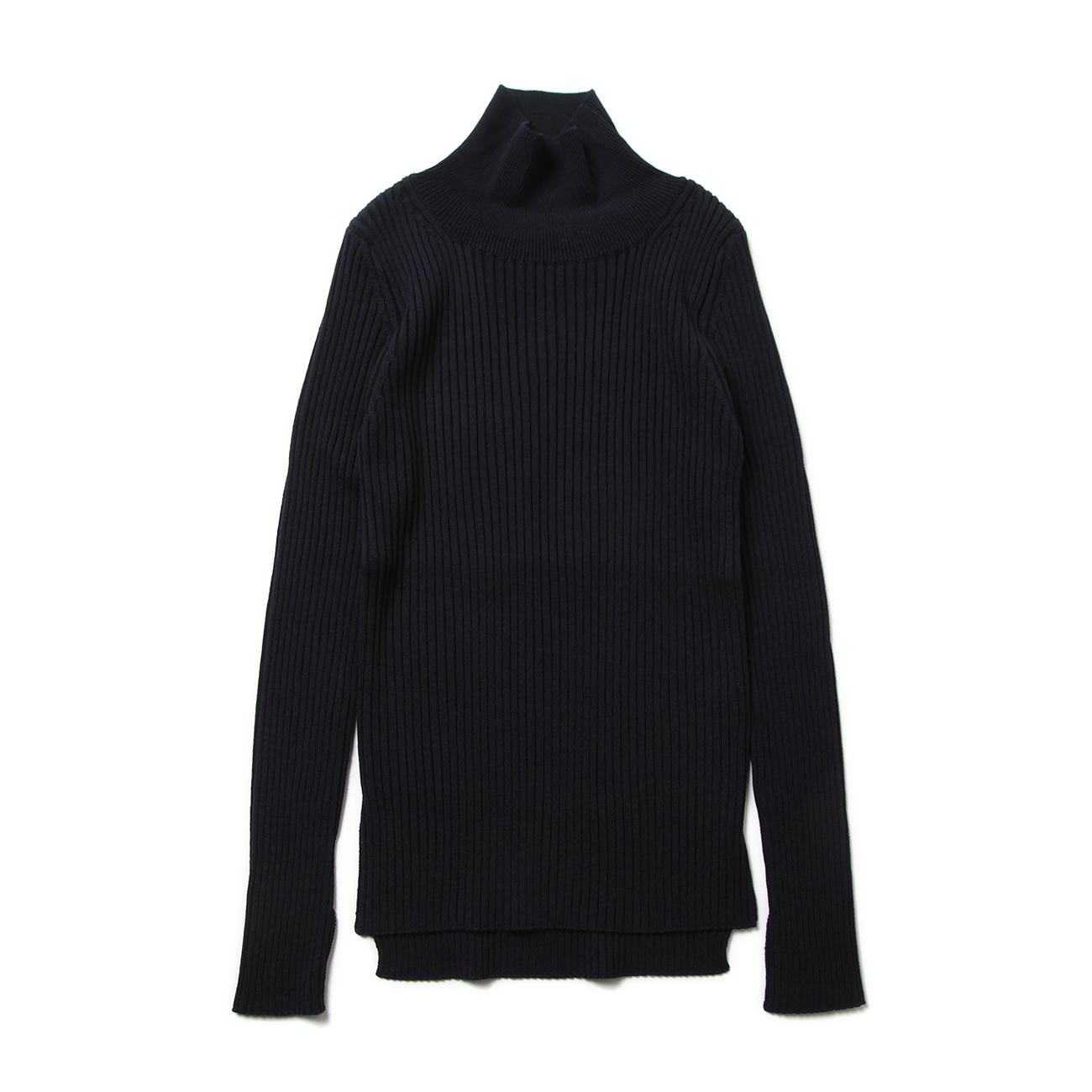 BATONER / バトナー | SOLID WOOL RIB TURTLE NECK (レディース