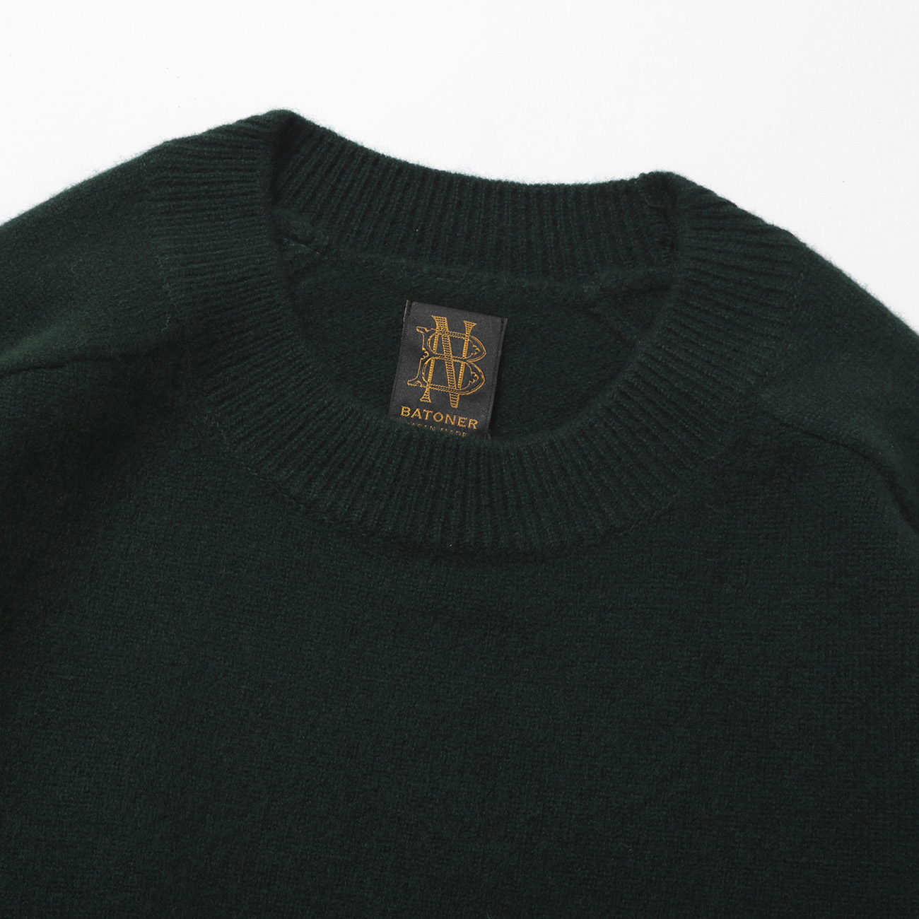 BATONER / バトナー | FLEECE WOOL CREW NECK (レディース