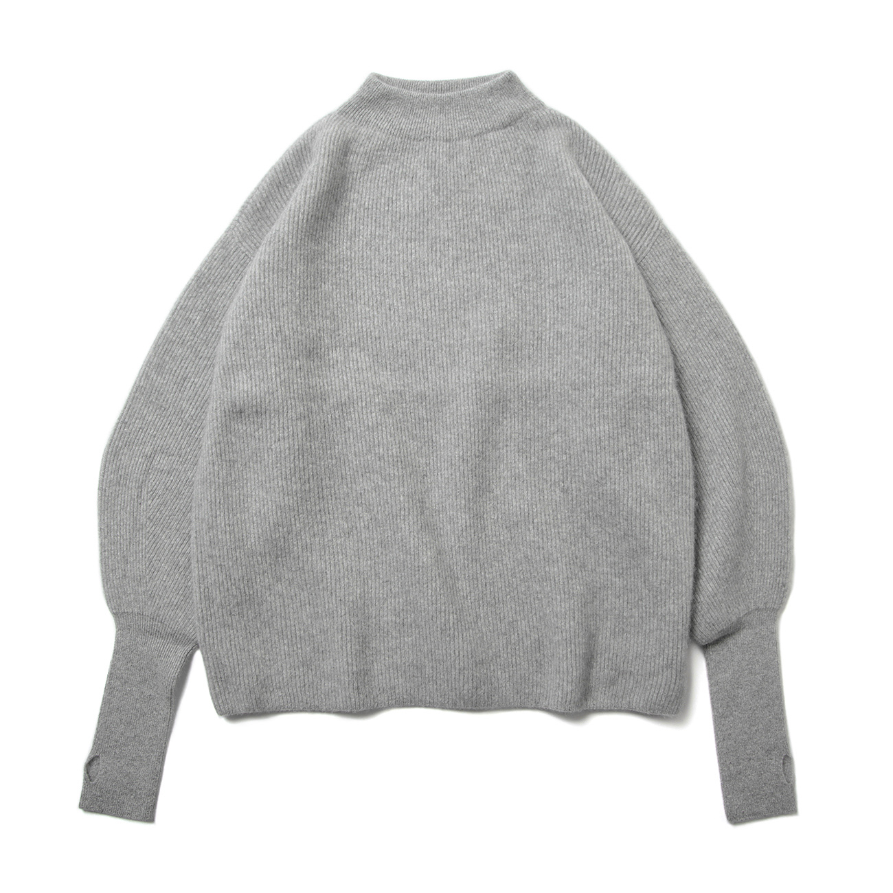 FINGER HALL BIG MOCK NECK (レディース) - Gray