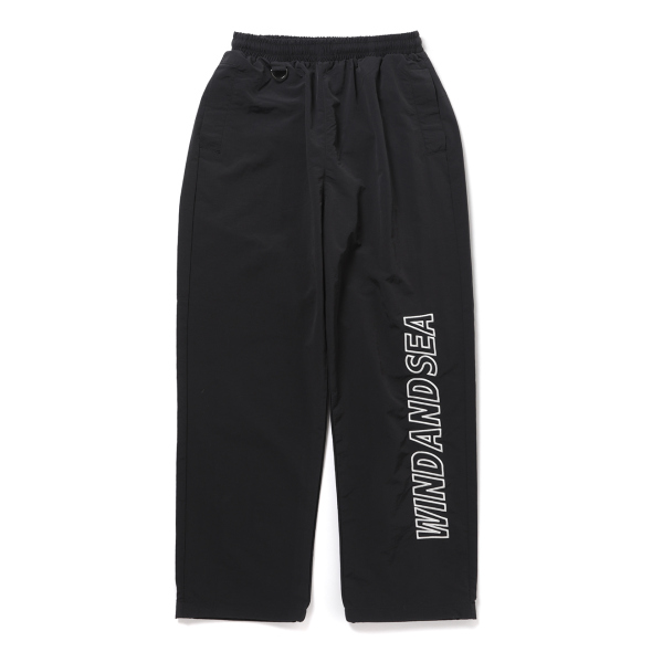 WIND AND SEA / ウィンダンシー | BIG LOGO TRACK PANTS - Black
