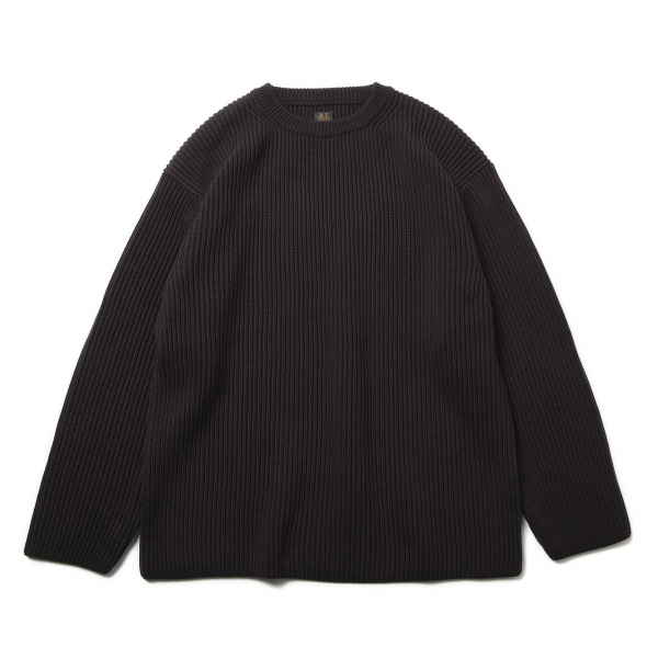 トップス Batoner Sorid wool rib crewneck Black 2 トップス Batoner Sorid wool rib crewneck Black 2 BATONER