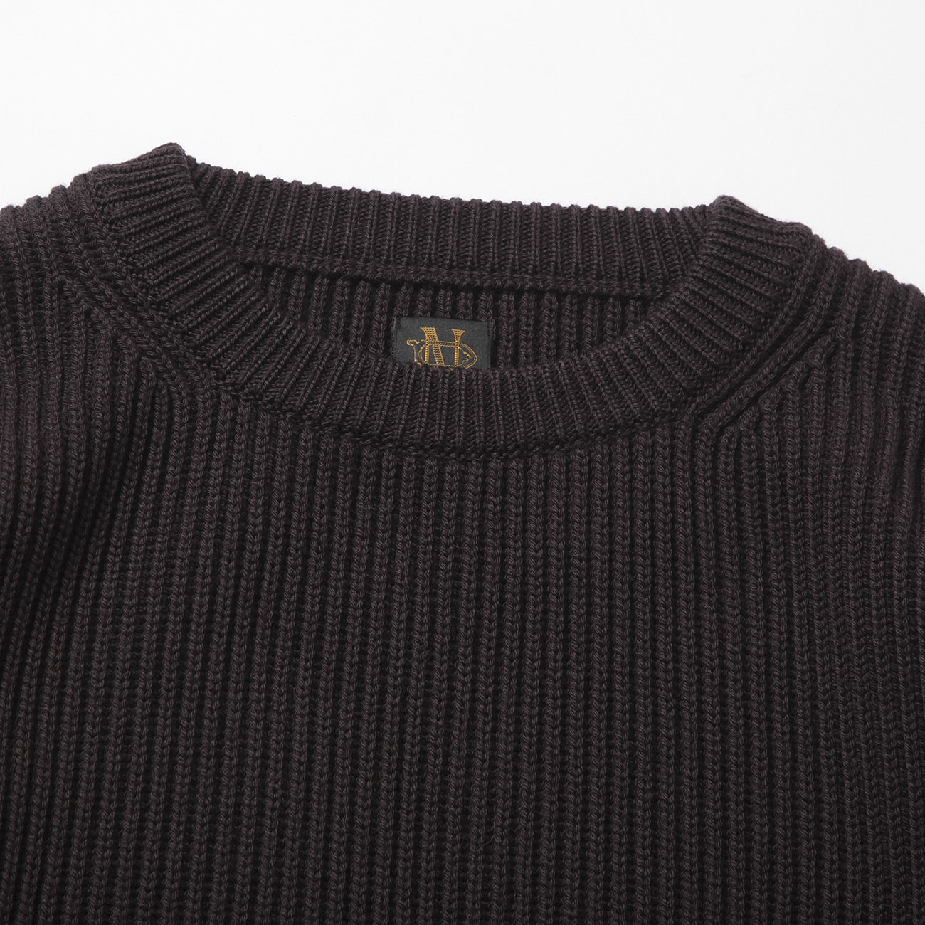 BATONER / バトナー | SOLID WOOL RIB CREW NECK (メンズ) - Brown | 通販 - 正規取扱店 |  COLLECT STORE / コレクトストア