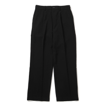 PT06-095-peg WIDE TAPERED EASY SLACKS - Black