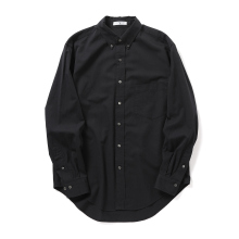 Y / ワイ (YLEVE / イレーヴ) | ORGANIC COTTON WASHER SATIN BD SHIRT - Navy