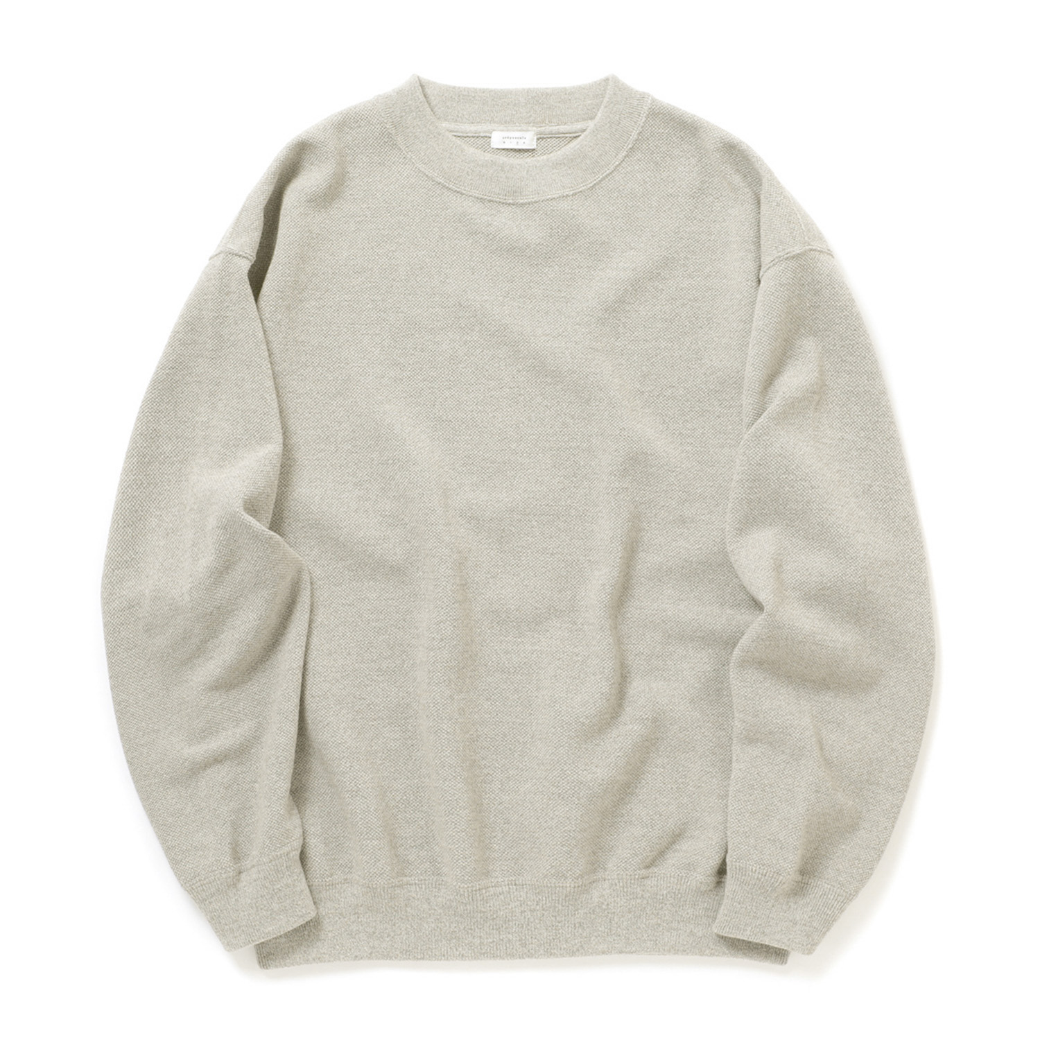 crepuscule / クレプスキュール | Co/Wo Moss Stitch P/O - Oatmeal