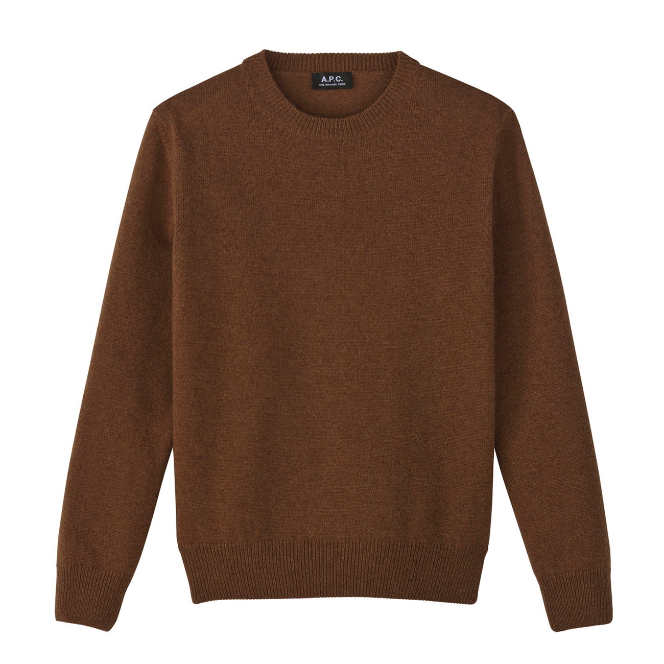 A.P.C. / アーペーセー|クルーネックビンテージセーター - Tobacco 
