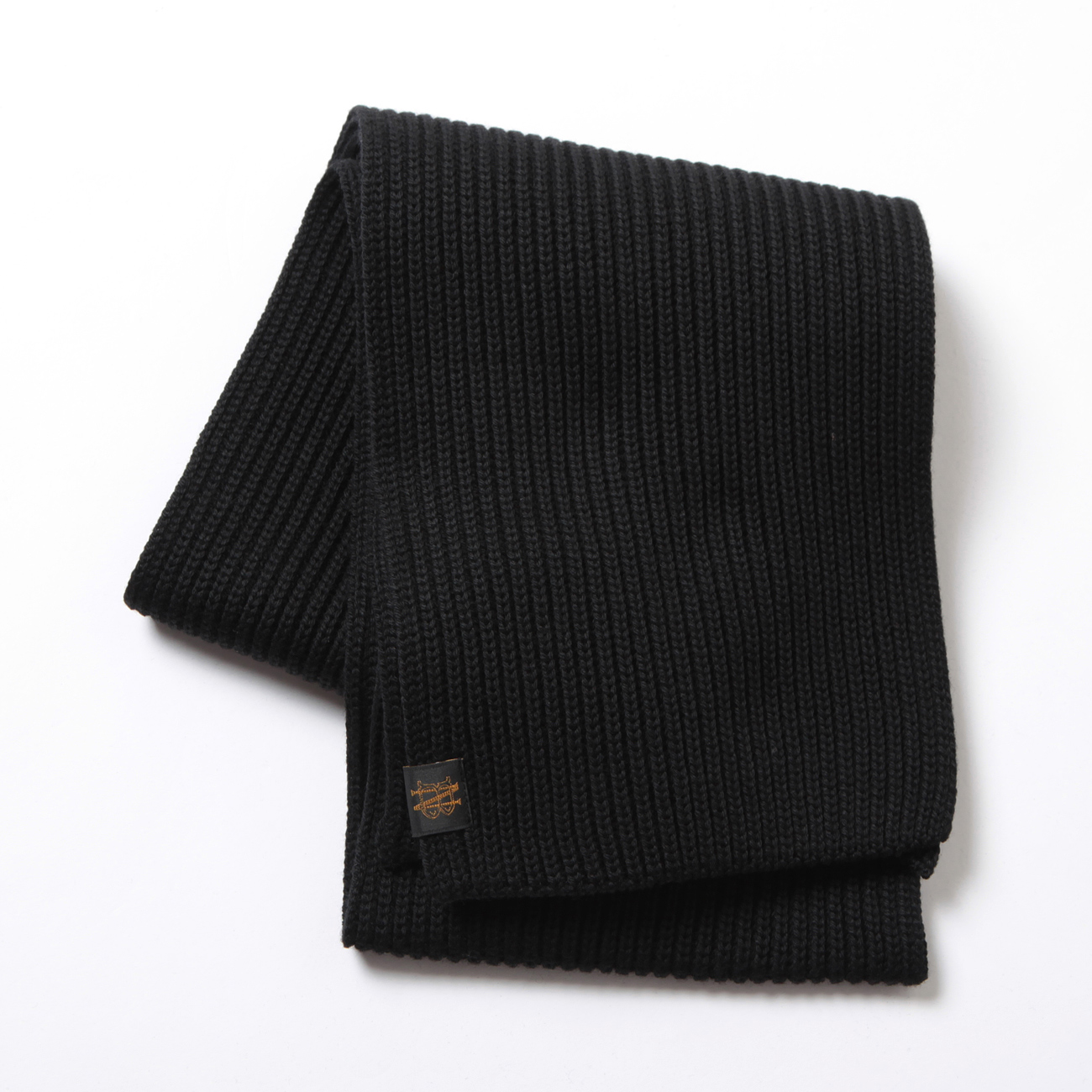 BATONER SOLID WOOL MUFFLER ブラック BATONER / バトナー | SOLID WOOL MUFFLER (ユニセックス