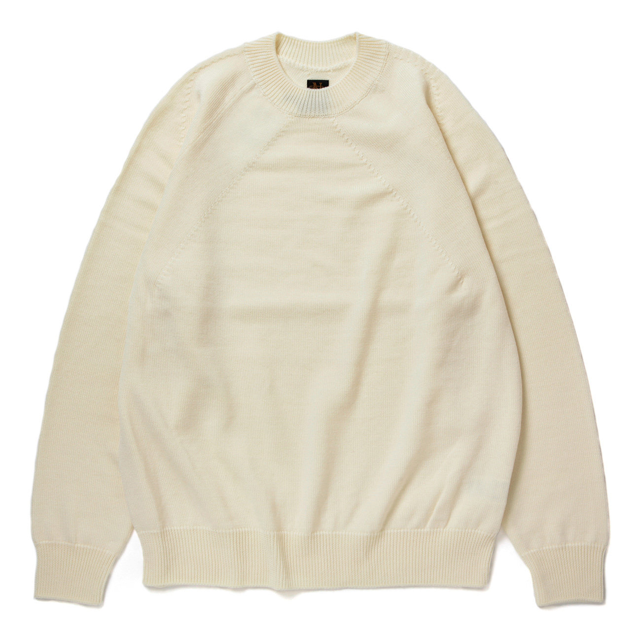 BATONER / バトナー | SIGNATURE AGING WOOL CREW NECK (FLAT) (メンズ