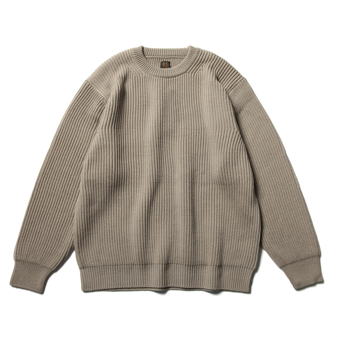 SIGNATURE RIB CREW NECK (メンズ) - Beige