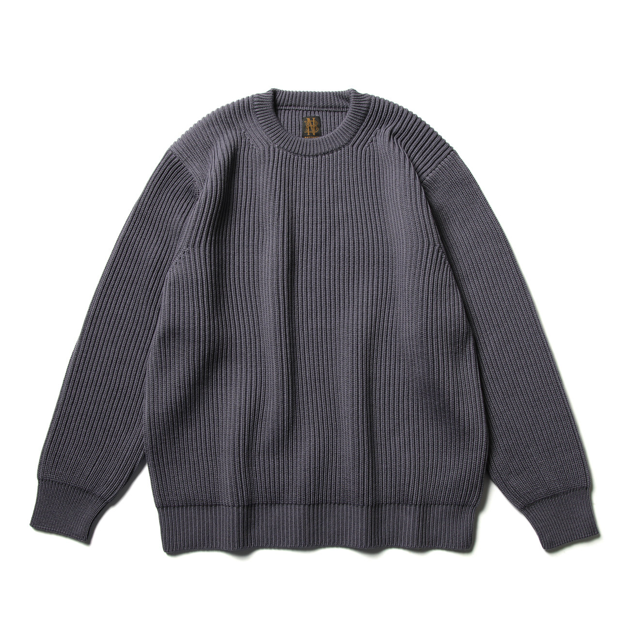 BATONER / バトナー | SIGNATURE RIB CREW NECK (メンズ) - Purple 