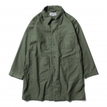 ENGINEERED GARMENTS / エンジニアドガーメンツ | EG Workaday Shop Coat - Reversed Sateen  - Olive | 通販 - 正規取扱店 | COLLECT STORE / コレクトストア