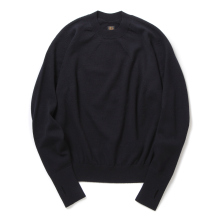 BATONER / バトナー | AGING WOOL SIGNATURE CREW NECK (メンズ) - Navy