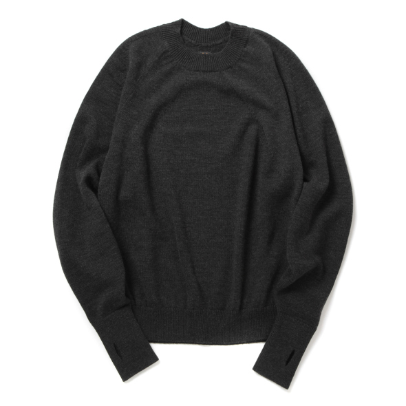 BATONER バトナー ニットグローブ BLACK BATONER / バトナー | SIGNATURE CREW NECK (レディース
