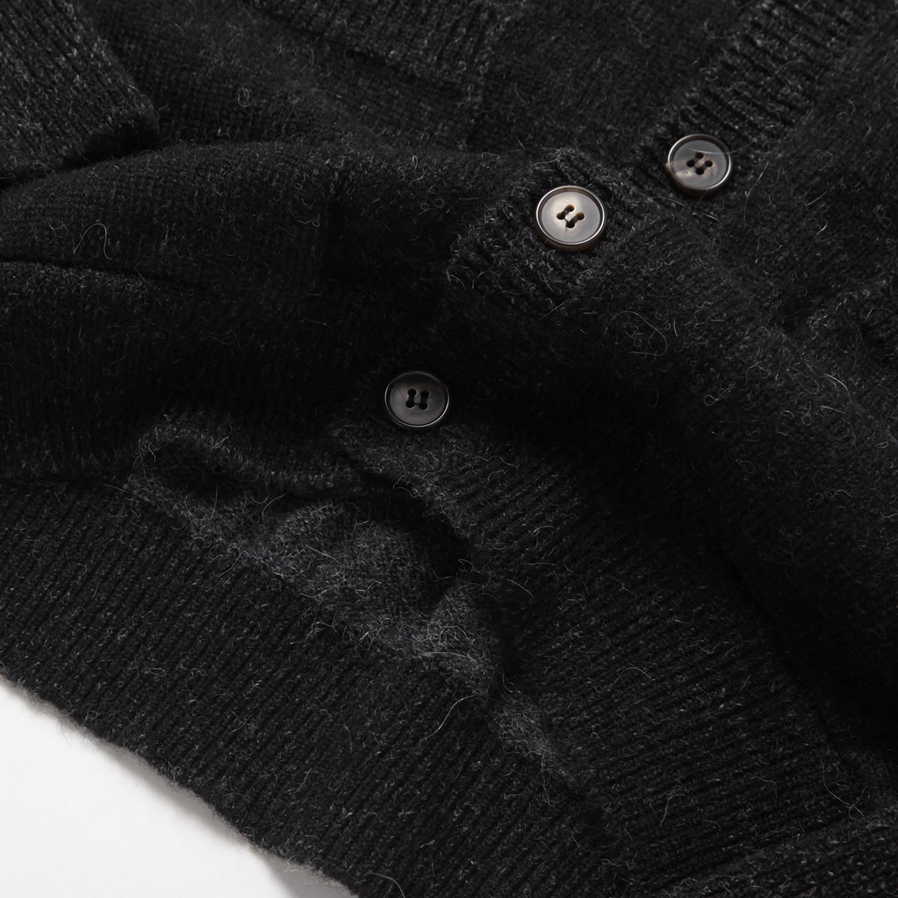 BATONER / バトナー | BABY ALPACA KURUMI TENJIKU V CARDIGAN (メンズ