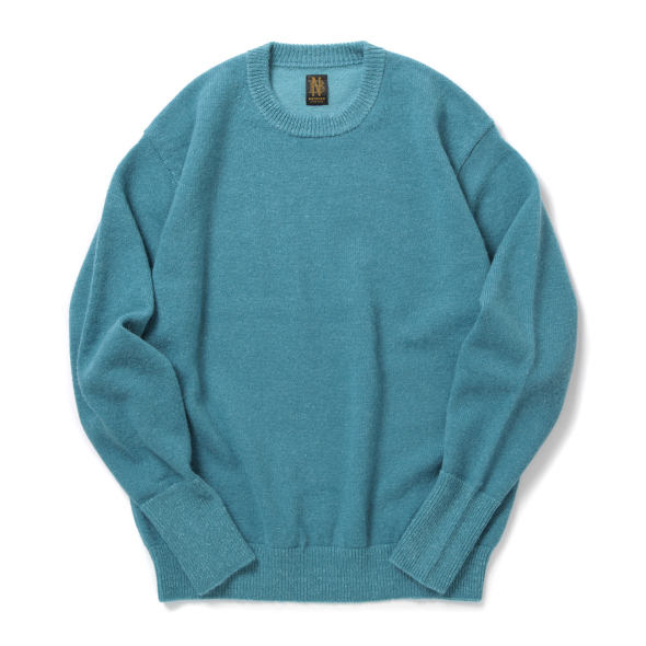 トップス BATONER BABY ALPACA KURUMI TENJIKU CARD BATONER】BABY ALPACA KURUMI TENJIKU CREW NECK-AMANOJAK