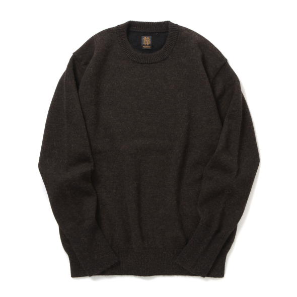 トップス BATONER BABY ALPACA KURUMI TENJIKU CARD BATONER / バトナー | BABY ALPACA KURUMI TENJIKU CREW NECK