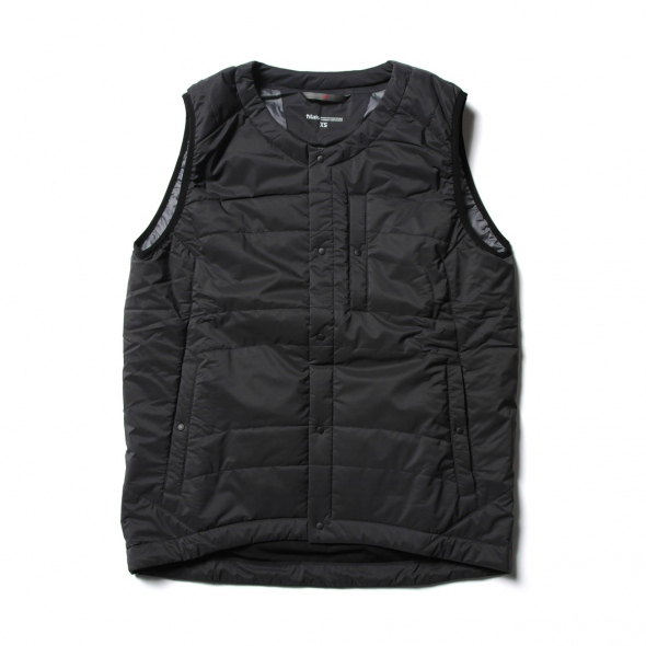 tilak / ティラック | PYGMY Vest - Black / Carbon snap-button