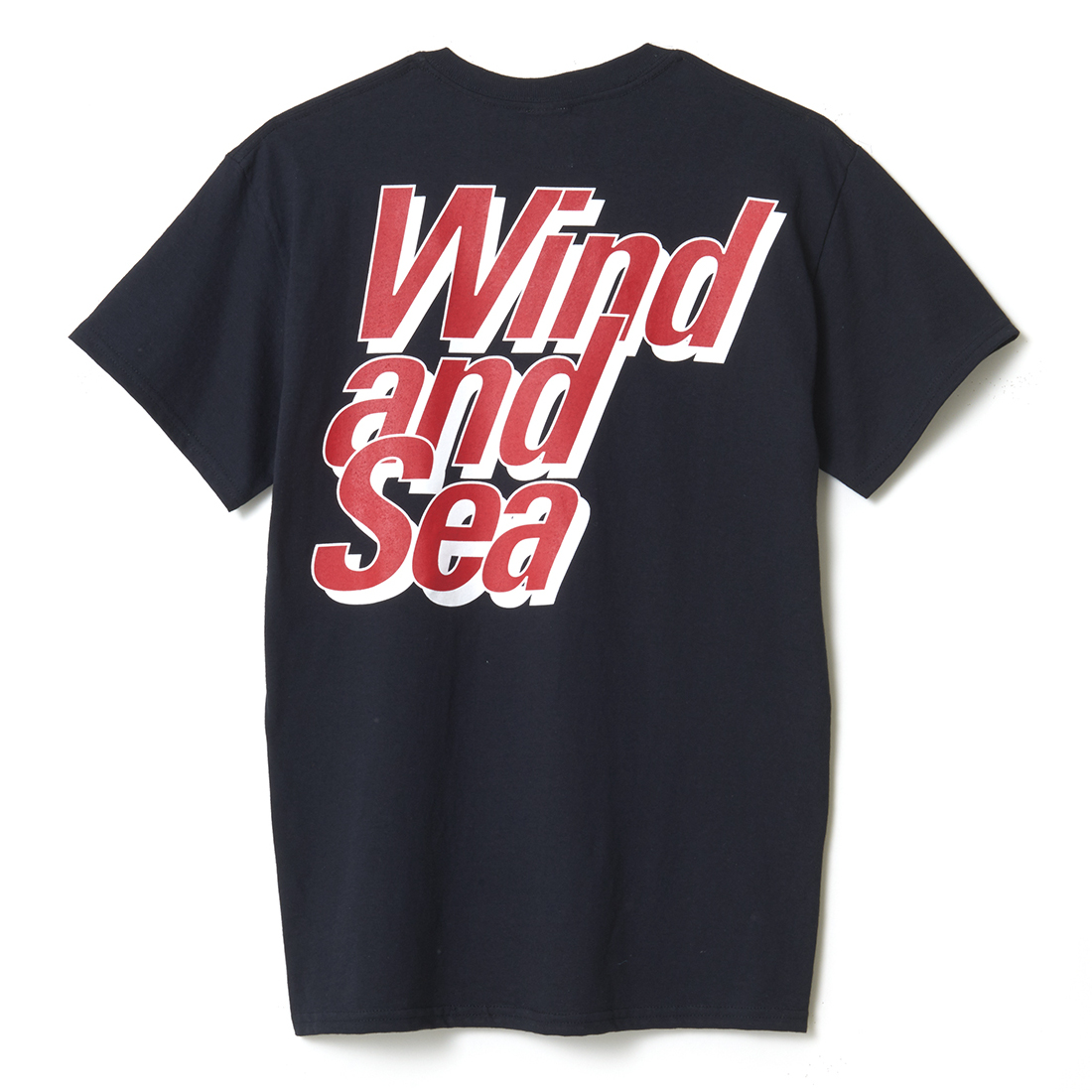 WIND AND SEA BLACK Tシャツ Reebok x atmos x WIND AND SEA LOGO S/S TEE BLACK