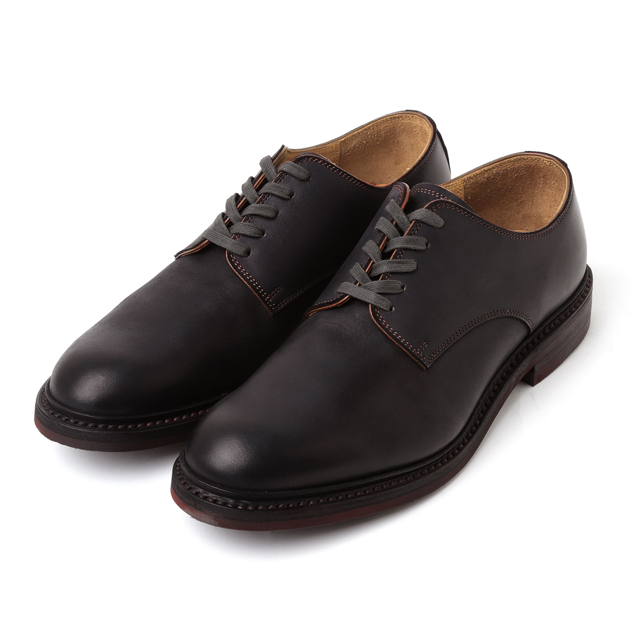 MOTO / モト | HORWEEN LATIGO PLAIN TOE SHOES #2121 - Black | 通販