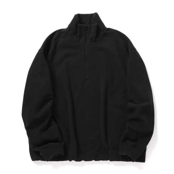 Y's ワイズ 19AW ウールハイネックリブコート ブラック 3 Y / ワイ (YLEVE / イレーヴ) | RECYCLE POLYESTER FLEECE HALF ZIP