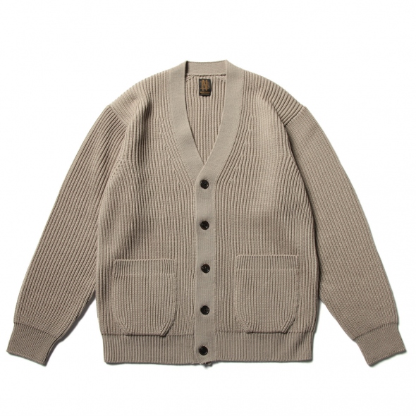 BATONER / バトナー | SIGNATURE RIB V-NECK CARDIGAN