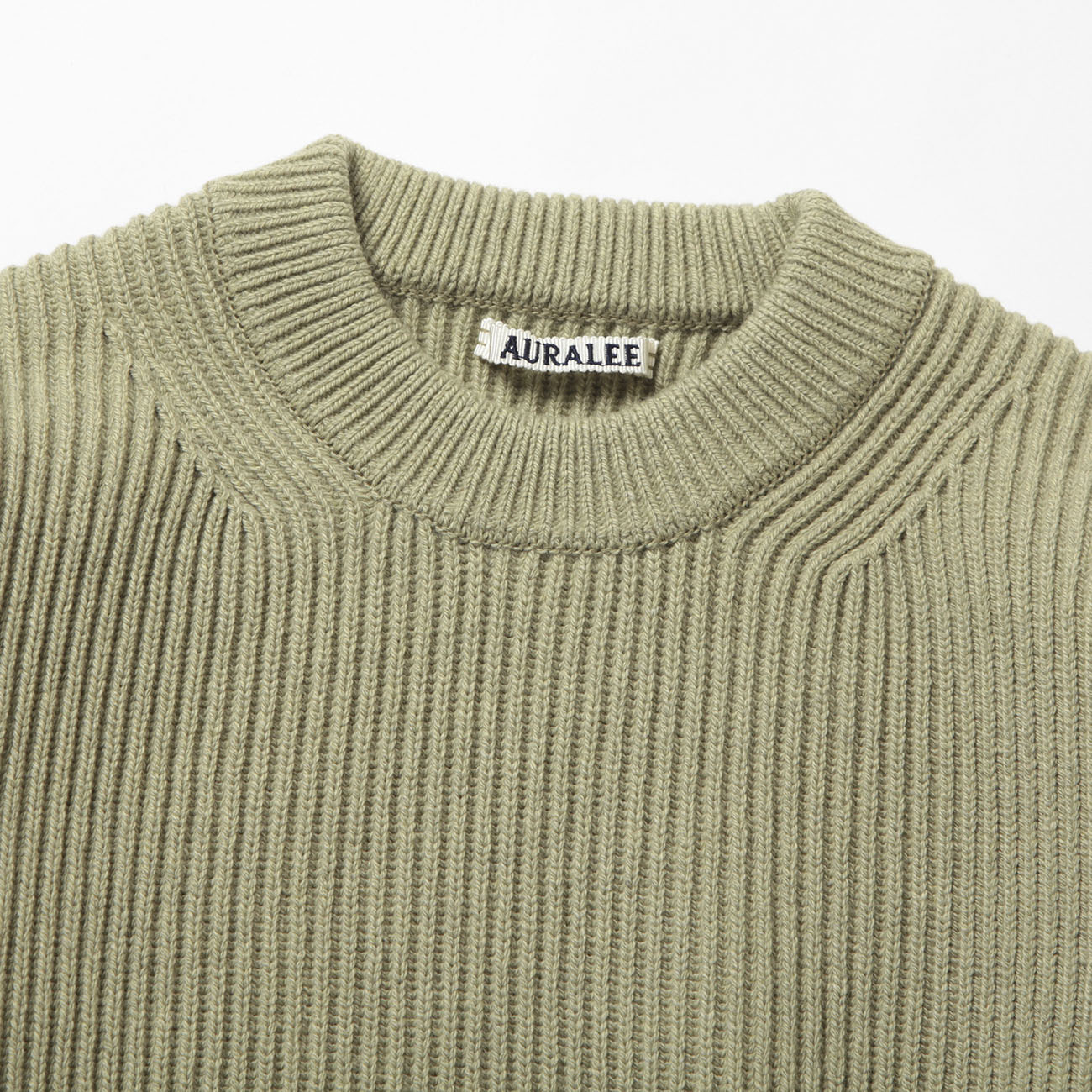 AURALEE / オーラリー | SUPER FINE WOOL RIB KNIT BIG P/O - Top