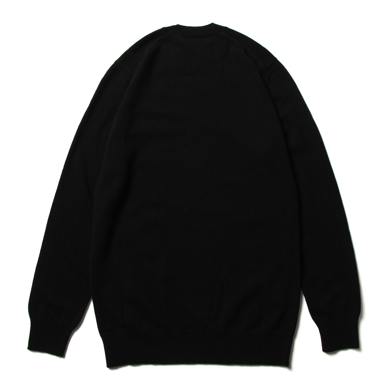 plain black crew neck jumper
