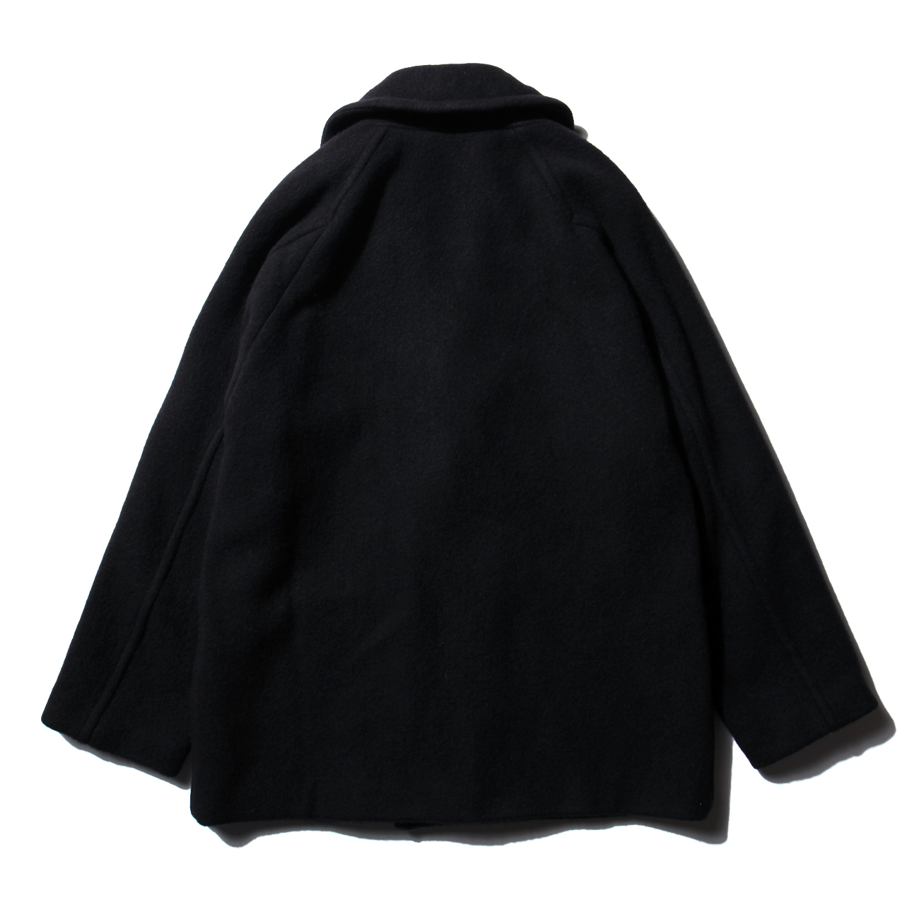 COMOLI / コモリ | ヤクウール ショールカラーコート - Navy
