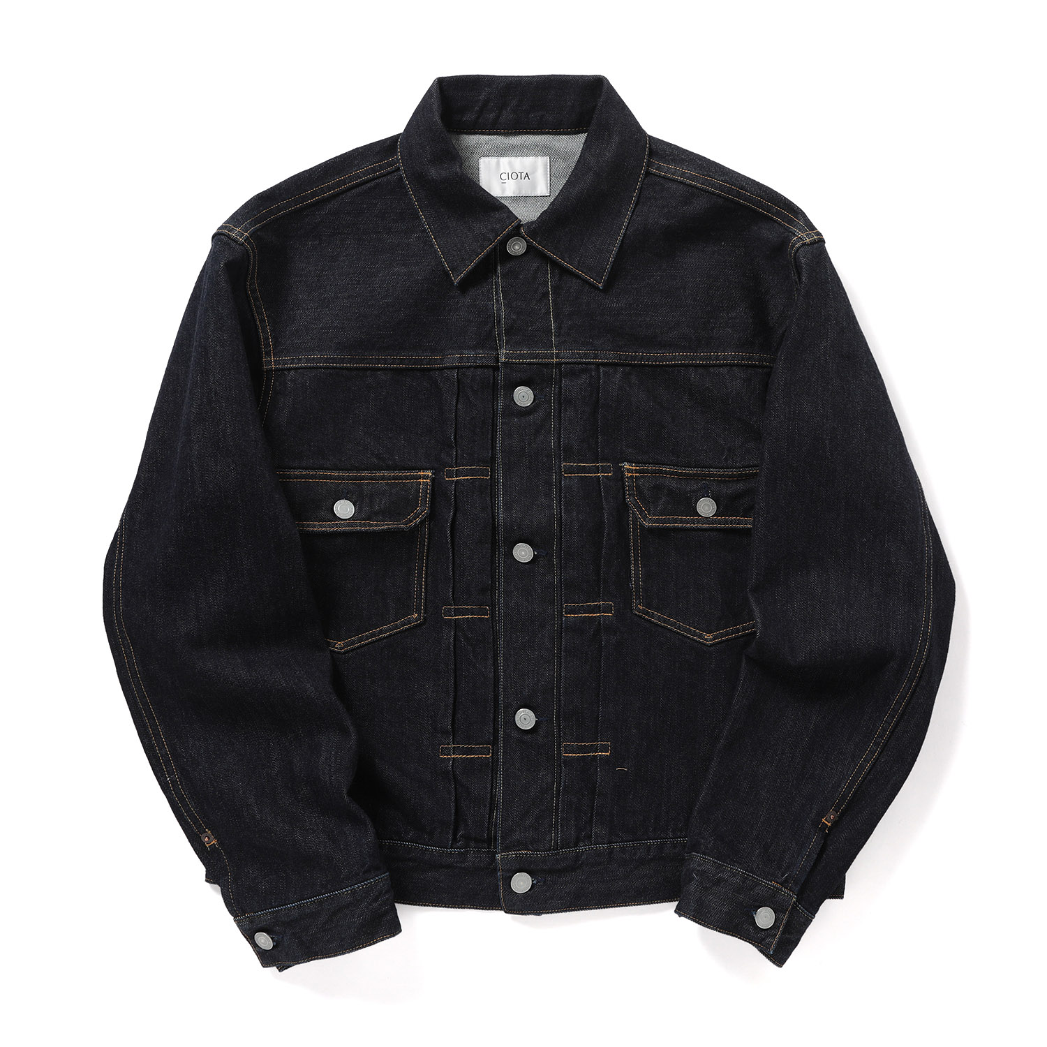 CIOTA / シオタ | Double Pocket Denim Jacket - Dark Navy (One Wash