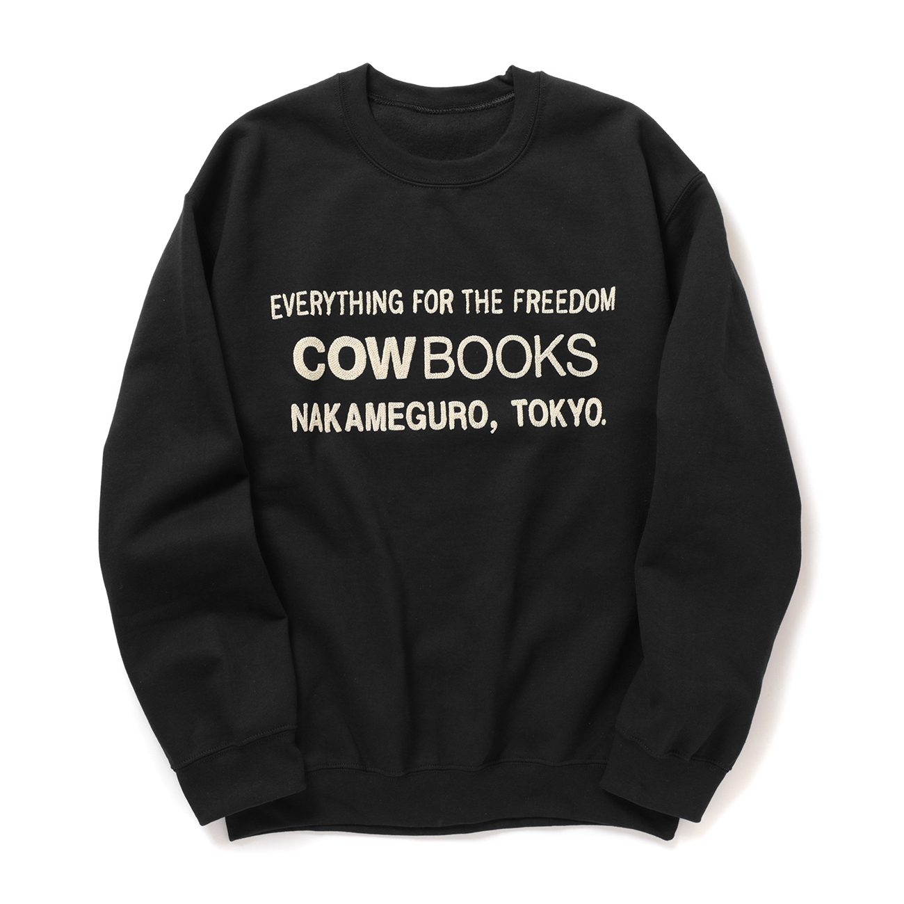 COW BOOKS / カウブックス | Book Vendor Sweatshirt (Logo) - Black 