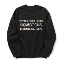 COW BOOKS / カウブックス | Book Vendor Sweatshirt (Logo) - Black × Ivory