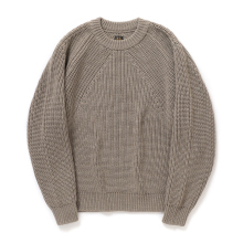 BATONER / バトナー | SIGNATURE CREW NECK (レディース) - Melange Brown