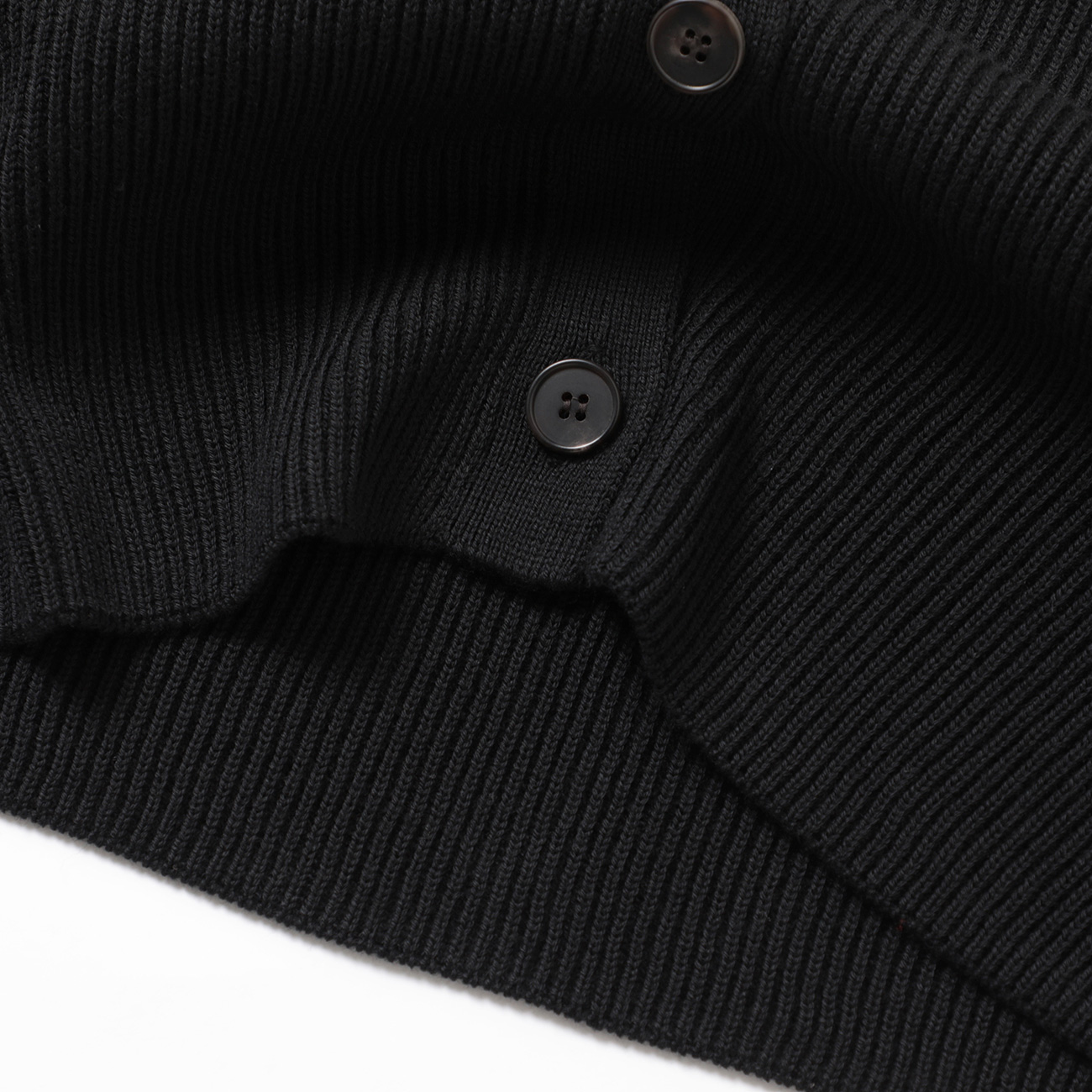 BATONER / バトナー | SOLID WOOL RIB CREW CARDIGAN (レディース