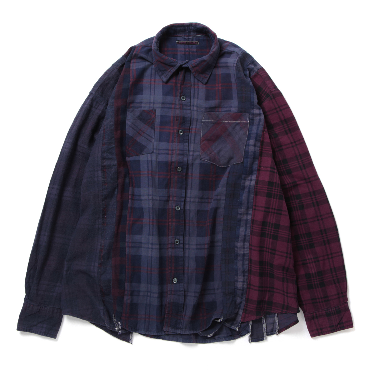 Needles | Rebuild by Needles - Flannel Shirt ->7 Cuts Shirt / Wide