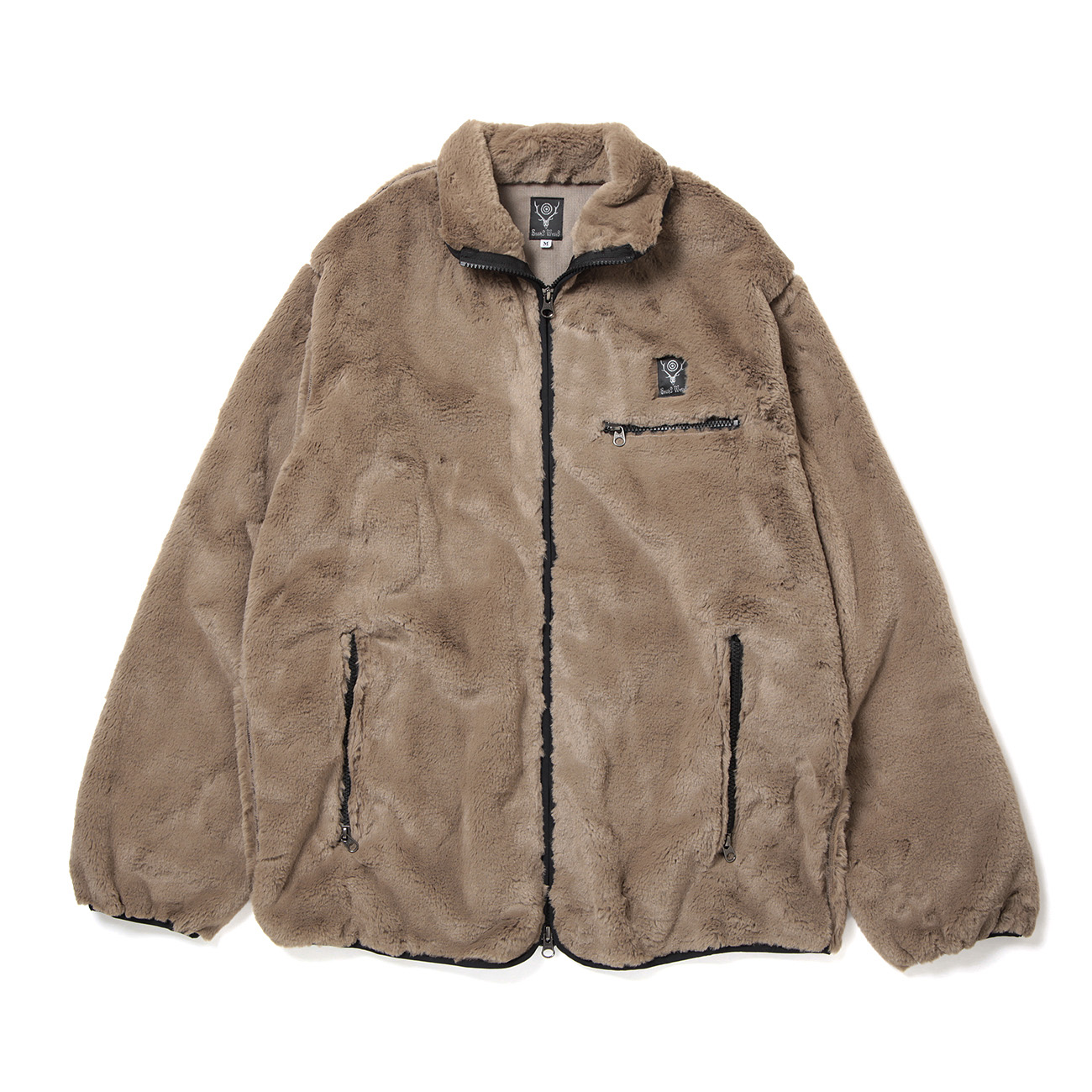 Piping Jacket - Micro Fur - Brown