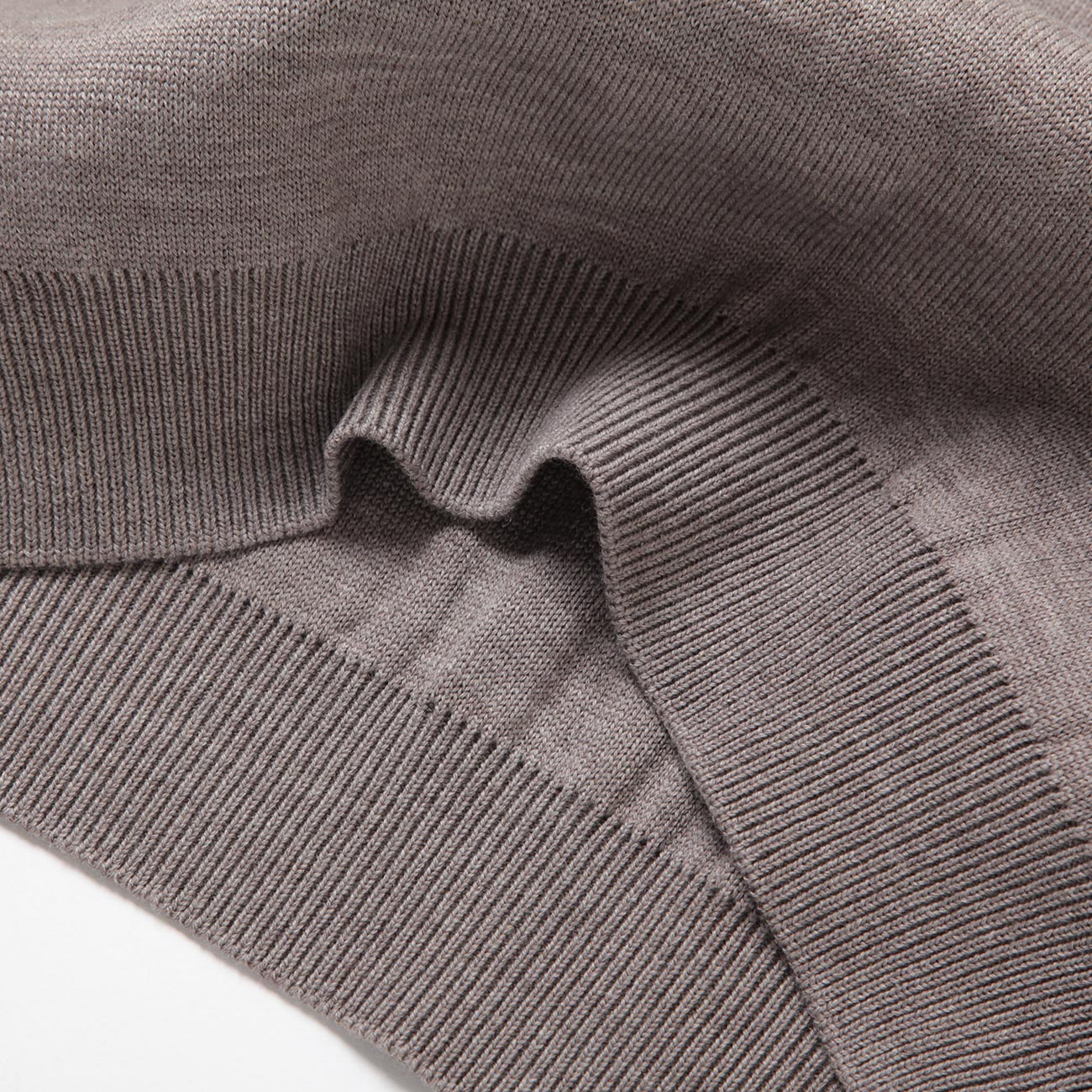 BATONER / バトナー | SOLID WOOL W-FACE CREW NECK (メンズ