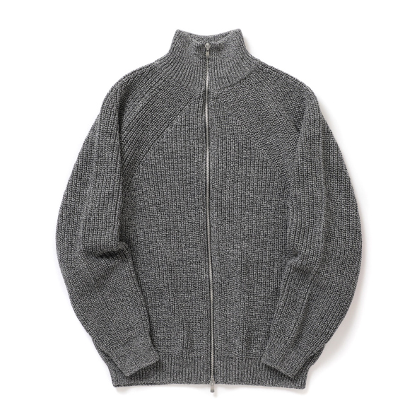 BATONER / バトナー | SIGNATURE DRIVERS KNIT (メンズ) - Ivory×Black