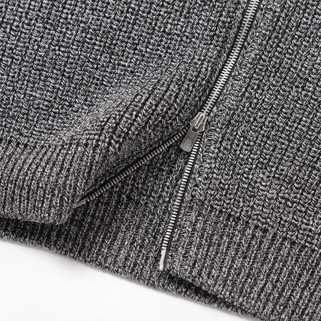 BATONER / バトナー | SIGNATURE DRIVERS KNIT (メンズ) - Ivory×Black