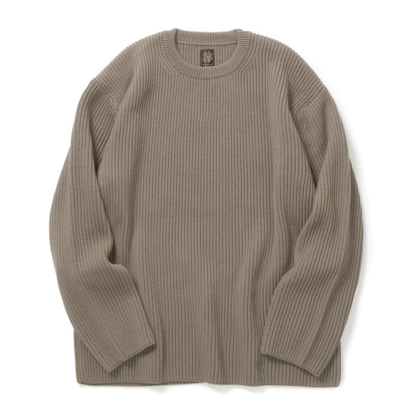 トップス BATONER SOLID WOOL RIB DS KNIT / トップス BATONER SOLID WOOL RIB DS KNIT / BATONER SOLID WOOL
