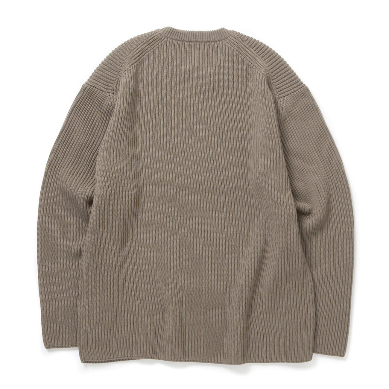 トップス Batoner Sorid wool rib crewneck Black 2 BATONER / バトナー | SOLID WOOL RIB CREW NECK (メンズ